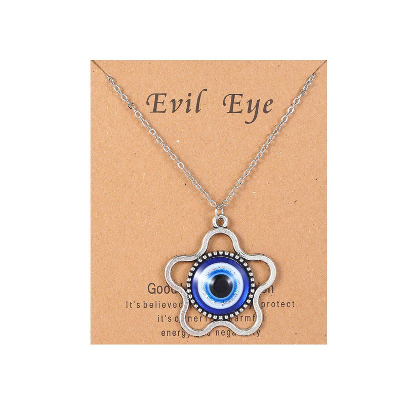 Wholesale Devil Eye Dima Hand Alloy Necklace